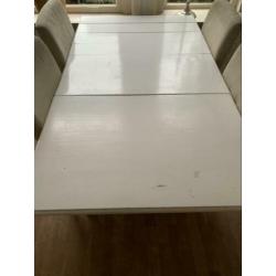 Eettafel met 4 stoelen hendriksdal ikea