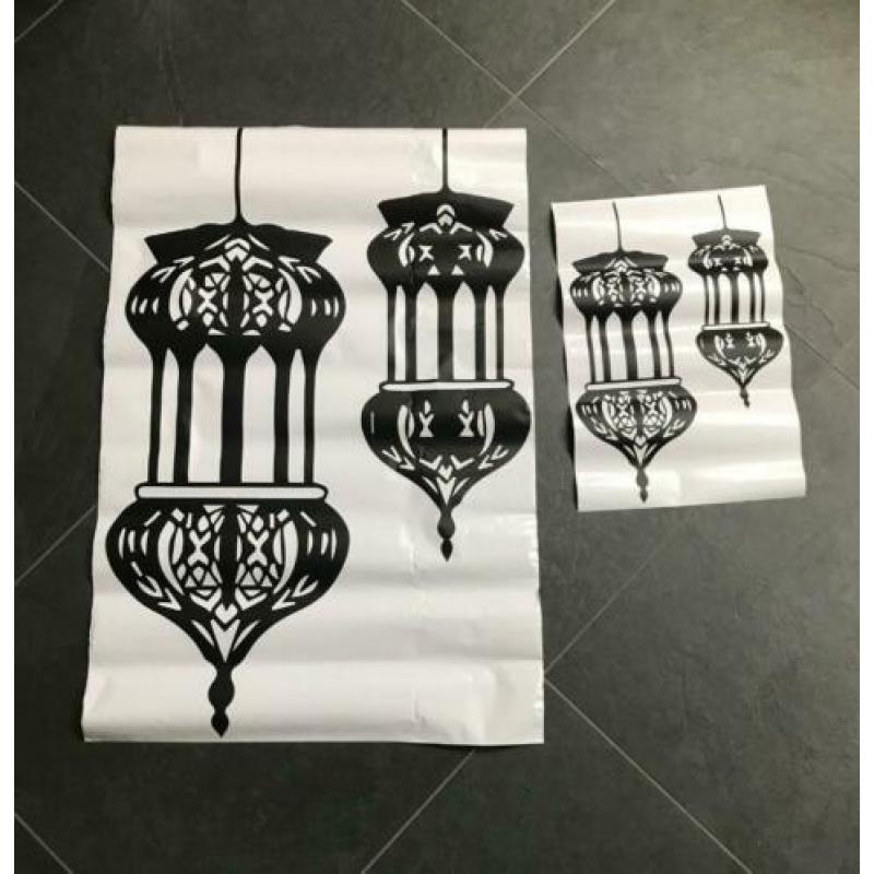 Oosterse marokkaanse muursticker lantaarn oosters marokkaans