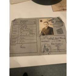 Kennkarte 1. 1939
