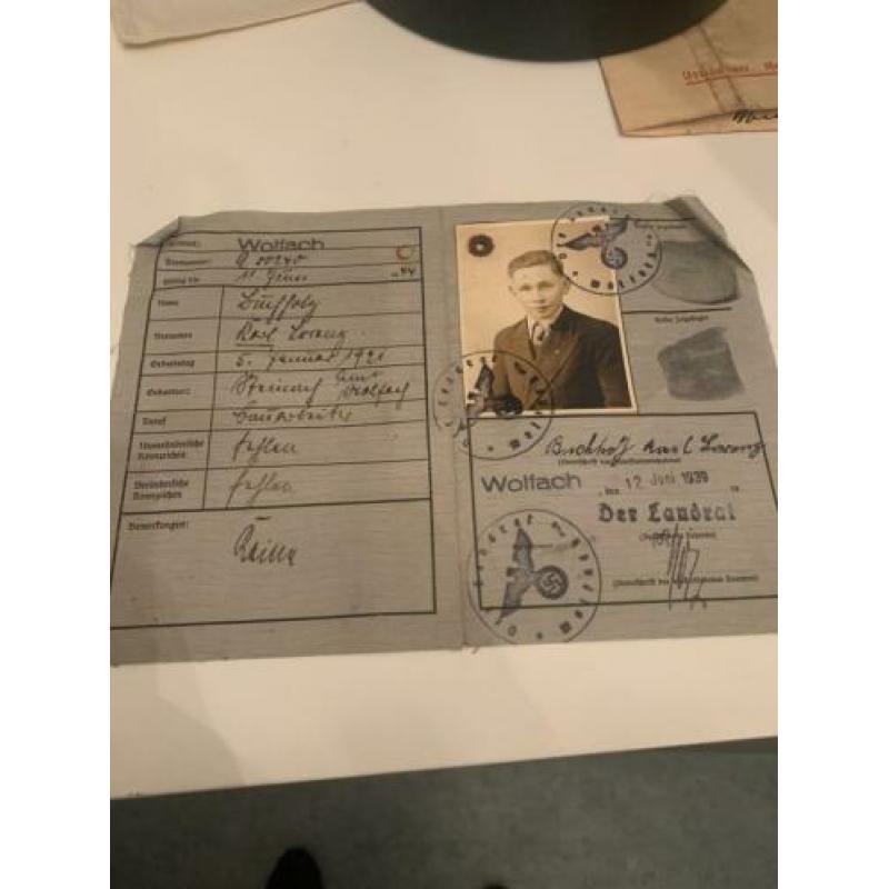 Kennkarte 1. 1939
