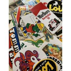 GROTE partij vintage stickers jaren 80 retro sticker stikker