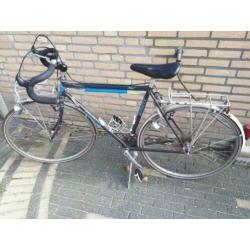 Blauwe Giant retro wielrenfiets