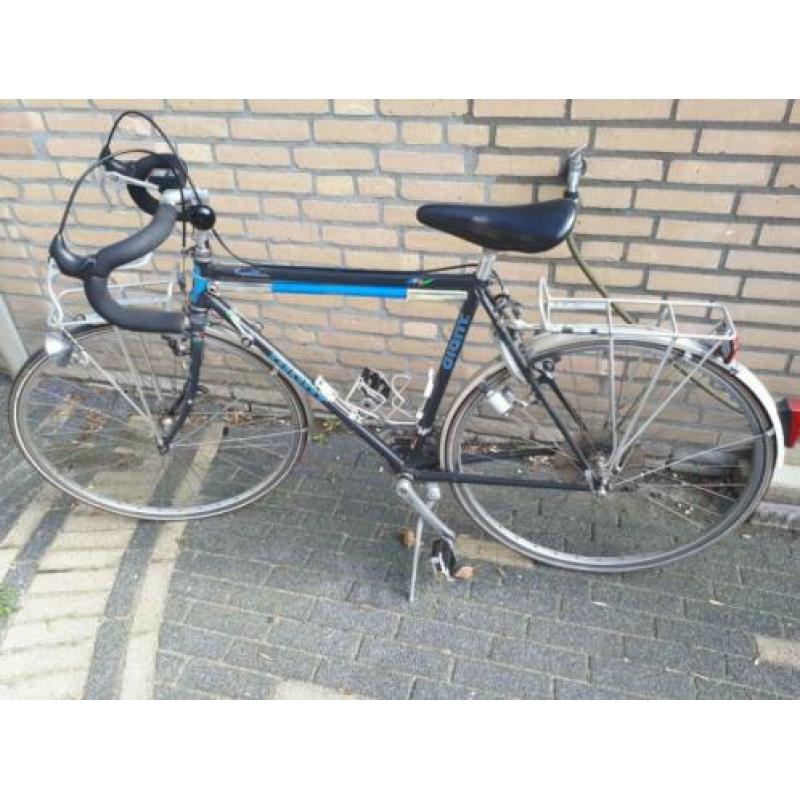 Blauwe Giant retro wielrenfiets