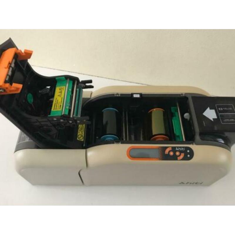 Koopje!!! Goedwerkende HITI CS200E dubbelzijdig kaartprinter