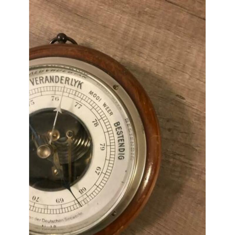 :VINTAGE Veranderlijk barometer SCHEEPSBAROMETER