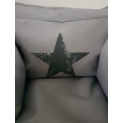 Jollein kinderfauteuil kinder zitzak Faded Star Grey
