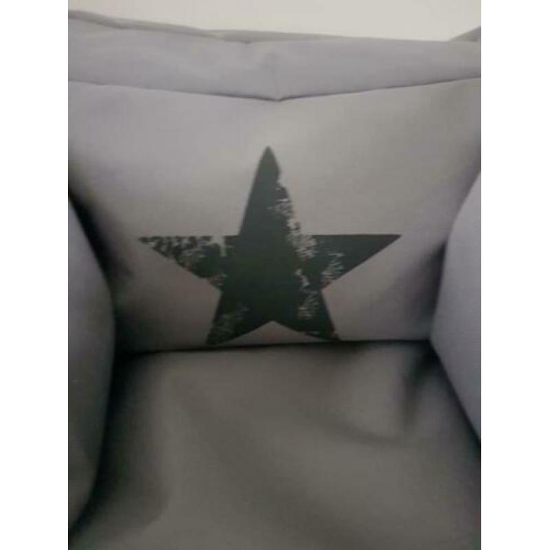 Jollein kinderfauteuil kinder zitzak Faded Star Grey