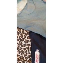 Pakket 9 st. Dunne truien, shirts Voorjaar zgan mt. XL 44/46