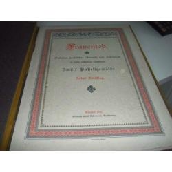 antiek boek met spiegeldrukken van F.A.Ackermann (11 stuks)