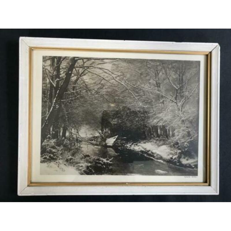 oude prent Louis Apol ca. 1910 in originele lijst