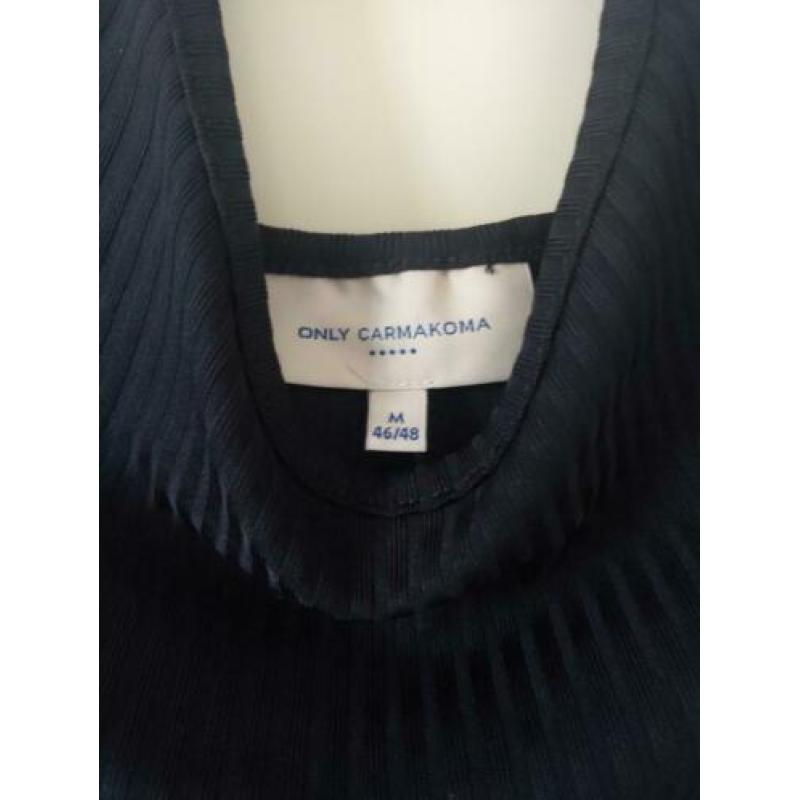 ONLY CARMAKOMA schitterende donkerblauwe lange jurk maat 46