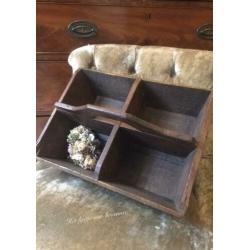 Engels antieke eiken housemaid box