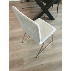 Eetkamerstoelen grijs 4x