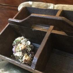Engels antieke eiken housemaid box