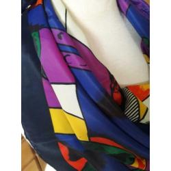 nieuw PICASSO zijde zijden shawl schilderij