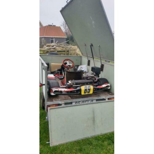 Kart aanhanger, dichte aanhanger