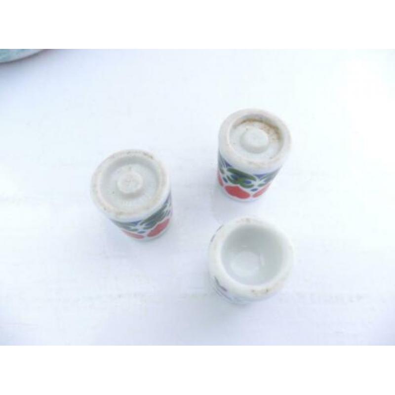 3 Mini kaarsenstandaards vintage retro jaren 70 80