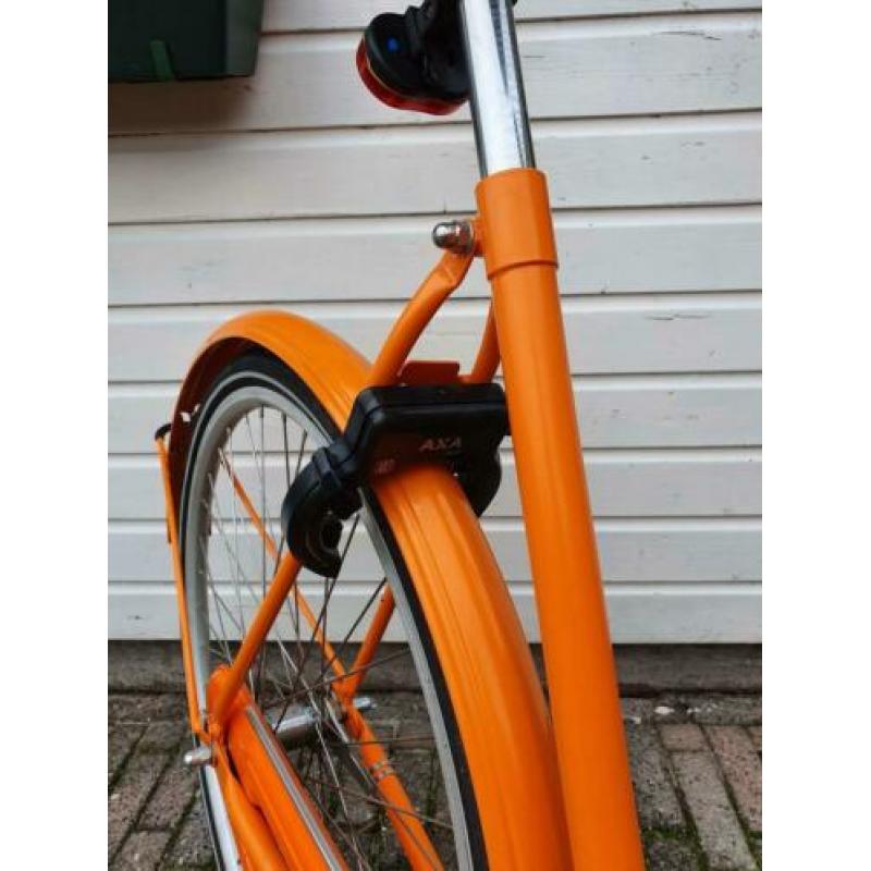 Nette oranje Tulpfietsen damesfiets, 56 cm, inclusief krat