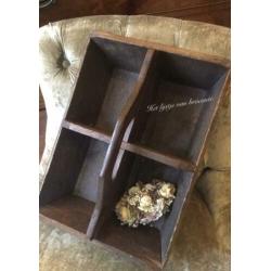 Engels antieke eiken housemaid box