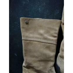 Prachtige nette beige suede TOMMY HILFIGER laarzen maat 36