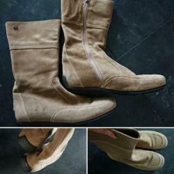 Prachtige nette beige suede TOMMY HILFIGER laarzen maat 36