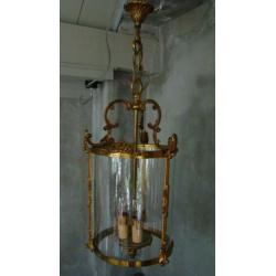 oude franse wat grotere strik hallamp hanglamp lantaarn