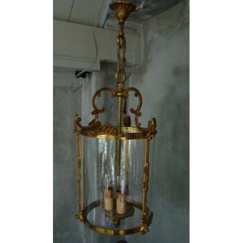 oude franse wat grotere strik hallamp hanglamp lantaarn