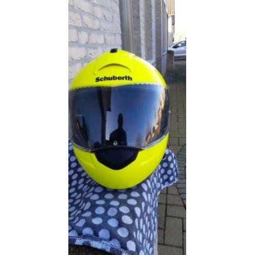 Schuberth motor helm type c3 maat 58-59 geel