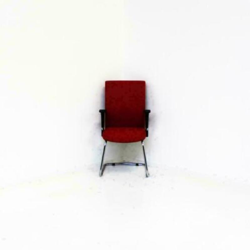 Vergaderstoelen, ROOD, Slede-stoelen, Kantoorstoelen, Stoel