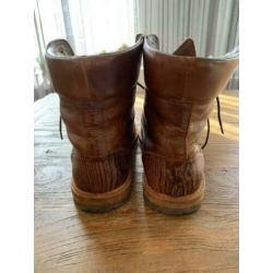 Stoere Floris van Bommel herenschoenen. Bruin, maat 9,5 (44)
