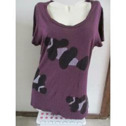 Diep paarse Paaala top L Bamboo fairtrade