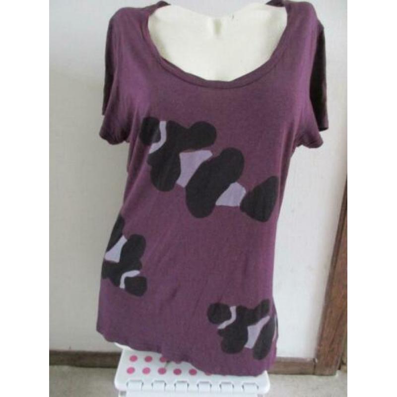Diep paarse Paaala top L Bamboo fairtrade