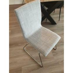 Eetkamerstoelen grijs 4x