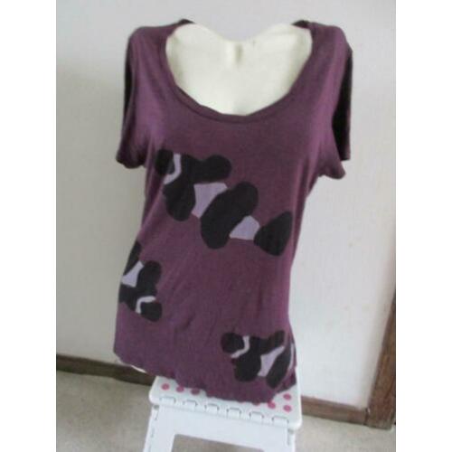 Diep paarse Paaala top L Bamboo fairtrade