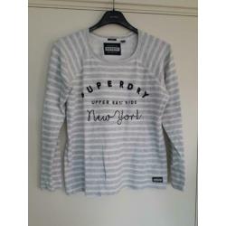 Superdry gave trui maat L gestreept