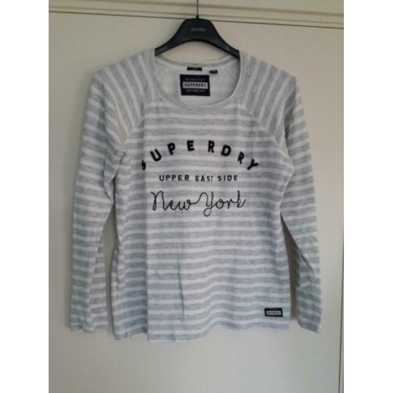 Superdry gave trui maat L gestreept