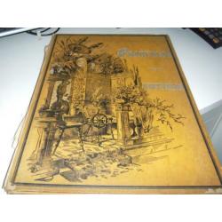antiek boek met spiegeldrukken van F.A.Ackermann (11 stuks)