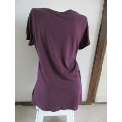 Diep paarse Paaala top L Bamboo fairtrade
