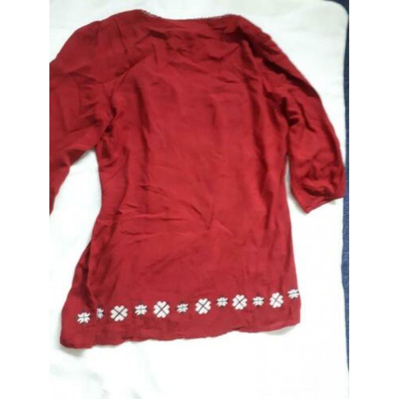 Monsoon blouse met borduur maat L / 14 UK maat