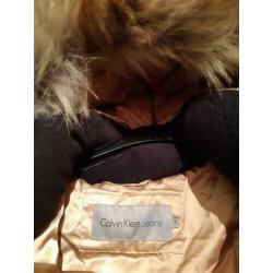 calvin klein jas NIEUW maat S goud