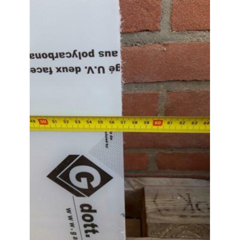 Polycarbonaat lexan plaat massief 8mm