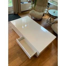 Salontafel hooglans wit design 150x80x35 (Goosens)