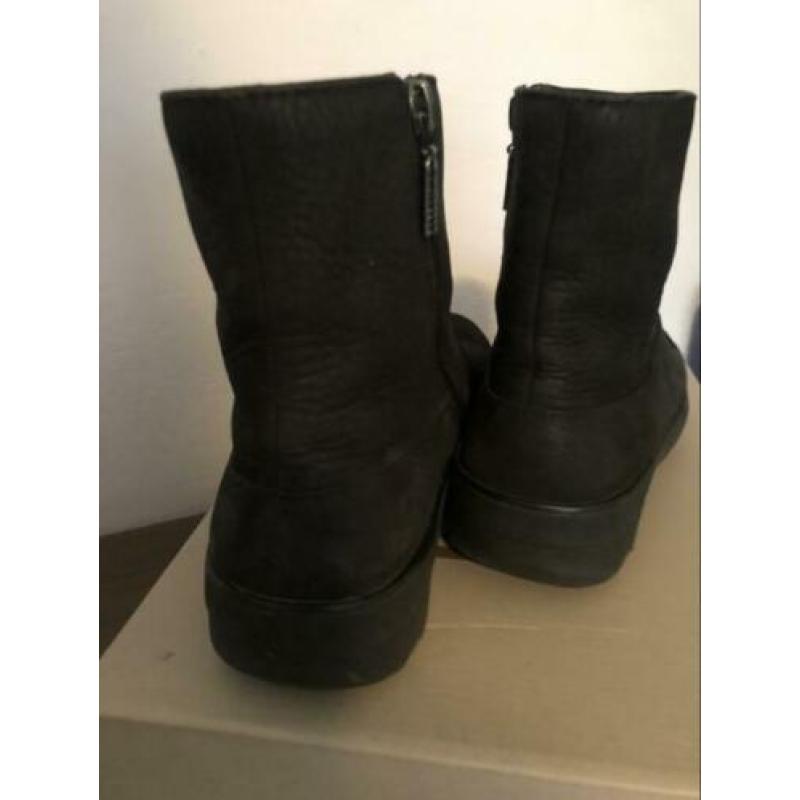 Fitflop nubuck laarsje mt 38 zwart