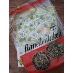 Funky flanellen laken. Vintage. Als nieuw. Lap stof