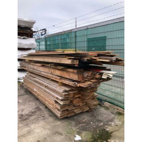 Partij diverse hout / planken en balken