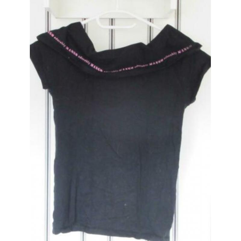Mango dames shirt maat M zwart