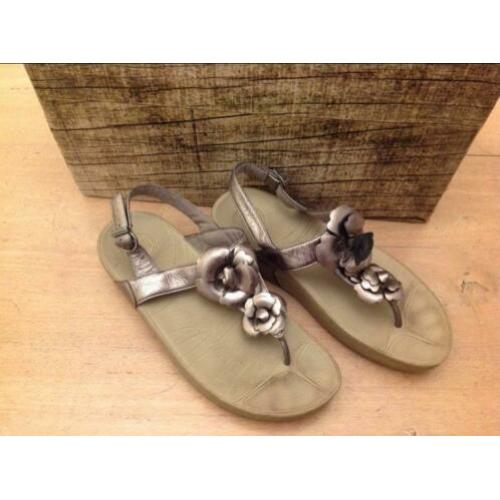 FITFLOP, slipper,sandaal,grijs,zilver,mt 40