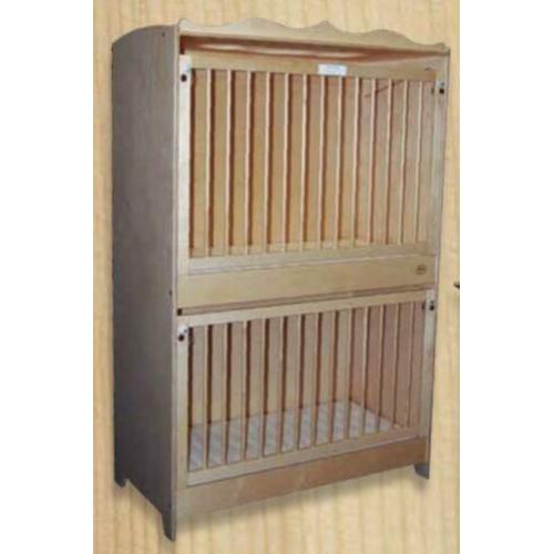 Duoslaper babystapelbed esdoorn D130s