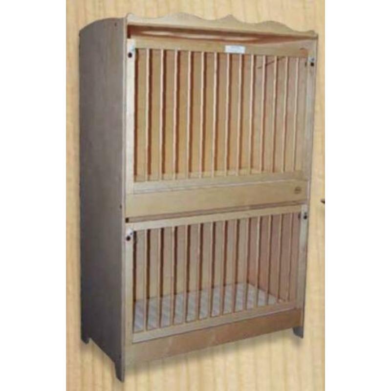 Duoslaper babystapelbed esdoorn D130s