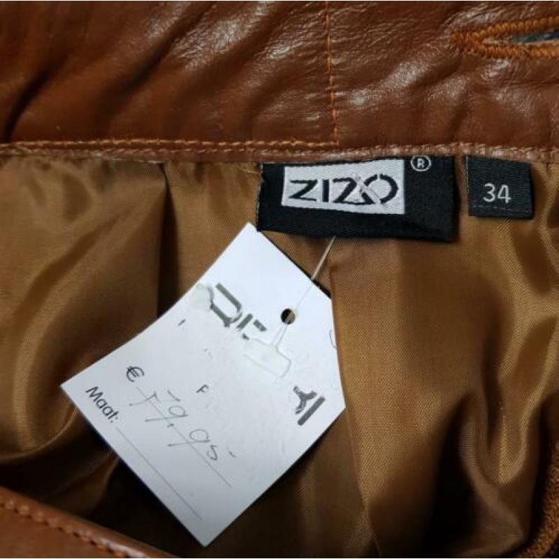 Leren rok ZiZo , nieuw, maat 34 en 36